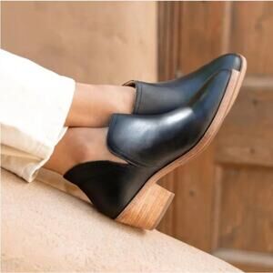 NEW Nisolo Mia Everyday Ankle Leather Bootie Boots Black, 9